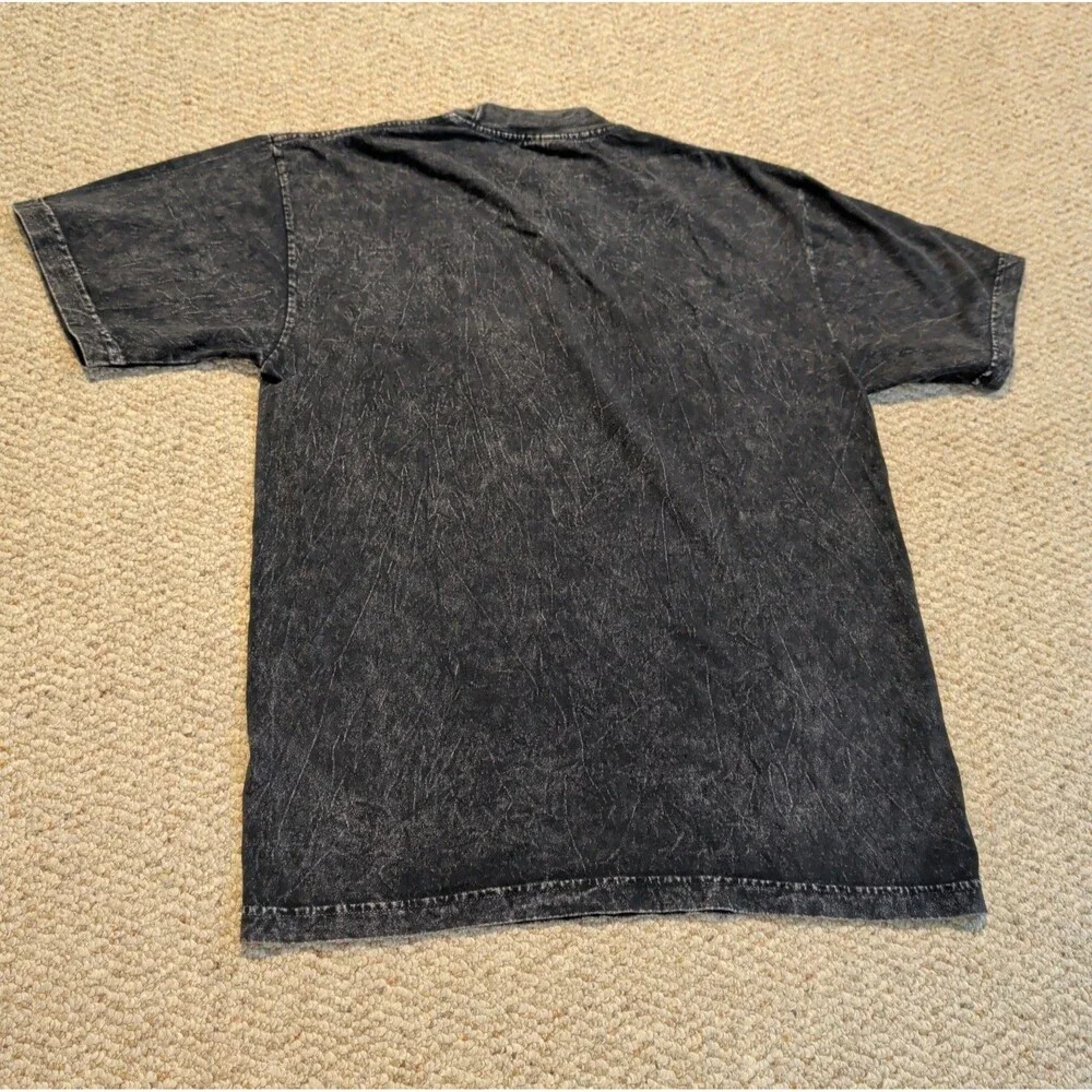 Billy Strings T Shirt Medium Black Acid Washed 6.5 Ounce Dave Arcade